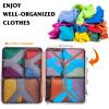 imageYZAOLL 3 Set6 Set7 Set Compression Packing Cubes Travel Accessories Expandable Packing OrganizersTravel Essentials for Carry on 6 Set GrayBlueC7set GrayBlue