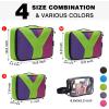 imageYZAOLL 3 Set6 Set7 Set Compression Packing Cubes Travel Accessories Expandable Packing OrganizersTravel Essentials for Carry on 6 Set GrayBlueC7set GrayGreen