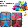 imageYZAOLL 3 Set6 Set7 Set Compression Packing Cubes Travel Accessories Expandable Packing OrganizersTravel Essentials for Carry on 6 Set GrayBlueC7set RoseBlue