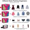 imageYZAOLL 3 Set6 Set7 Set Compression Packing Cubes Travel Accessories Expandable Packing OrganizersTravel Essentials for Carry on 6 Set GrayBlueC7set RoseBlue