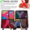 imageYZAOLL 3 Set6 Set7 Set Compression Packing Cubes Travel Accessories Expandable Packing OrganizersTravel Essentials for Carry on 6 Set GrayBlueC7set RoseGray