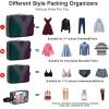 imageYZAOLL 3 Set6 Set7 Set Compression Packing Cubes Travel Accessories Expandable Packing OrganizersTravel Essentials for Carry on 6 Set GrayBlueC7set RoseGray