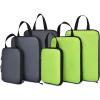 imageYZAOLL 3 Set6 Set7 Set Compression Packing Cubes Travel Accessories Expandable Packing OrganizersTravel Essentials for Carry on 6 Set GrayBlueB6set GrayGreen
