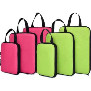 imageYZAOLL 3 Set6 Set7 Set Compression Packing Cubes Travel Accessories Expandable Packing OrganizersTravel Essentials for Carry on 6 Set GrayBlueB6set GreenRose