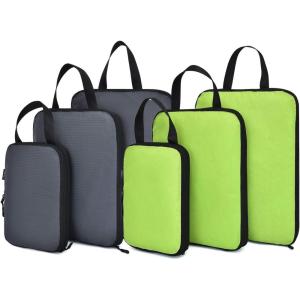 imageYZAOLL 3 Set6 Set7 Set Compression Packing Cubes Travel Accessories Expandable Packing OrganizersTravel Essentials for Carry on 6 Set GrayBlueB6set GrayGreen