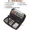 imageYZAOLL 156 Inch Laptop Tote Bag for WomenLightweight Waterresistant Vegan Leather with Padded Sleeve MultiPocket Work BagBlack