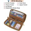 imageYZAOLL 156 Inch Laptop Tote Bag for WomenLightweight Waterresistant Vegan Leather with Padded Sleeve MultiPocket Work BagBrown