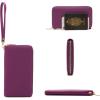 imageYZAOLL Purses for Women Faux Leather Medium Large Tote Satchel Shoulder Purse Handbag Wallet setBsuperpurple
