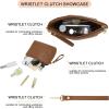 imageYZAOLL 156quot Vegan Leather Laptop Bag for Women Lightweight WaterResistant Work Tote ampamp Briefcase for TravelCollegeOfficeBrown