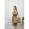imageYZAOLL 156quot Vegan Leather Laptop Bag for Women Lightweight WaterResistant Work Tote ampamp Briefcase for TravelCollegeOfficeCamel