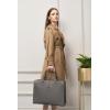 imageYZAOLL 156quot Vegan Leather Laptop Bag for Women Lightweight WaterResistant Work Tote ampamp Briefcase for TravelCollegeOfficeDarkgrey