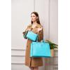 imageYZAOLL 156quot Vegan Leather Laptop Bag for Women Lightweight WaterResistant Work Tote ampamp Briefcase for TravelCollegeOfficeJblue