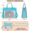 imageYZAOLL 156quot Vegan Leather Laptop Bag for Women Lightweight WaterResistant Work Tote ampamp Briefcase for TravelCollegeOfficeJblue