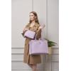 imageYZAOLL 156quot Vegan Leather Laptop Bag for Women Lightweight WaterResistant Work Tote ampamp Briefcase for TravelCollegeOfficePurple