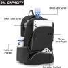 imageYZAOLL 30L Lightweight Packable Travel Hiking Backpack Daypack Foldable Backpack Water Resistant Daypack for Women MenBlack