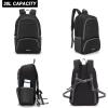 imageYZAOLL 30L Lightweight Packable Travel Hiking Backpack Daypack Foldable Backpack Water Resistant Daypack for Women MenBlack