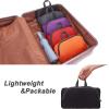imageYZAOLL 30L Lightweight Packable Travel Hiking Backpack Daypack Foldable Backpack Water Resistant Daypack for Women MenBlack