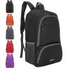imageYZAOLL 30L Lightweight Packable Travel Hiking Backpack Daypack Foldable Backpack Water Resistant Daypack for Women MenBlack