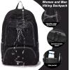 imageYZAOLL 30L Lightweight Packable Travel Hiking Backpack Daypack Foldable Backpack Water Resistant Daypack for Women MenBlack