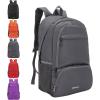 imageYZAOLL 30L Lightweight Packable Travel Hiking Backpack Daypack Foldable Backpack Water Resistant Daypack for Women MenGray