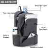 imageYZAOLL 30L Lightweight Packable Travel Hiking Backpack Daypack Foldable Backpack Water Resistant Daypack for Women MenGray
