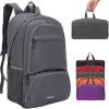 imageYZAOLL 30L Lightweight Packable Travel Hiking Backpack Daypack Foldable Backpack Water Resistant Daypack for Women MenGray