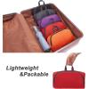 imageYZAOLL 30L Lightweight Packable Travel Hiking Backpack Daypack Foldable Backpack Water Resistant Daypack for Women MenLburgundy