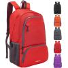 imageYZAOLL 30L Lightweight Packable Travel Hiking Backpack Daypack Foldable Backpack Water Resistant Daypack for Women MenLburgundy