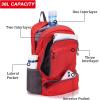 imageYZAOLL 30L Lightweight Packable Travel Hiking Backpack Daypack Foldable Backpack Water Resistant Daypack for Women MenLburgundy