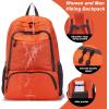 imageYZAOLL 30L Lightweight Packable Travel Hiking Backpack Daypack Foldable Backpack Water Resistant Daypack for Women MenLorange