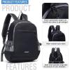 imageYZAOLL Small Lightweight Packable Hiking Backpack 20L Hiking Backpack Day Pack for Women Men Travel Camping VacationBlackA20lblack