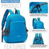 imageYZAOLL Small Lightweight Packable Hiking Backpack 20L Hiking Backpack Day Pack for Women Men Travel Camping VacationBlackA20lblue