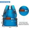 imageYZAOLL Small Lightweight Packable Hiking Backpack 20L Hiking Backpack Day Pack for Women Men Travel Camping VacationBlackA20lblue