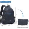 imageYZAOLL Small Lightweight Packable Hiking Backpack 20L Hiking Backpack Day Pack for Women Men Travel Camping VacationBlackA20lgray