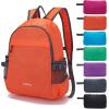 imageYZAOLL Small Lightweight Packable Hiking Backpack 20L Hiking Backpack Day Pack for Women Men Travel Camping VacationBlackA20lorange