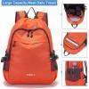 imageYZAOLL Small Lightweight Packable Hiking Backpack 20L Hiking Backpack Day Pack for Women Men Travel Camping VacationBlackA20lorange