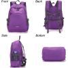 imageYZAOLL Small Lightweight Packable Hiking Backpack 20L Hiking Backpack Day Pack for Women Men Travel Camping VacationBlackA20lpurple