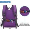 imageYZAOLL Small Lightweight Packable Hiking Backpack 20L Hiking Backpack Day Pack for Women Men Travel Camping VacationBlackA20lpurple