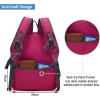 imageYZAOLL Small Lightweight Packable Hiking Backpack 20L Hiking Backpack Day Pack for Women Men Travel Camping VacationBlackA20lrose