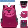 imageYZAOLL Small Lightweight Packable Hiking Backpack 20L Hiking Backpack Day Pack for Women Men Travel Camping VacationBlackA20lrose
