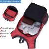 imageYZAOLL Small Lightweight Packable Hiking Backpack 20L Hiking Backpack Day Pack for Women Men Travel Camping VacationBlackC15lred