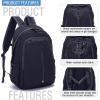 imageYZAOLL Small Lightweight Packable Hiking Backpack 20L Hiking Backpack Day Pack for Women Men Travel Camping VacationBlackZ25lblack