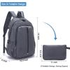 imageYZAOLL Small Lightweight Packable Hiking Backpack 20L Hiking Backpack Day Pack for Women Men Travel Camping VacationBlackZ25ldarkgray