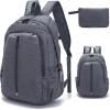 imageYZAOLL Small Lightweight Packable Hiking Backpack 20L Hiking Backpack Day Pack for Women Men Travel Camping VacationBlackZ25ldarkgray