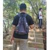 imageYZAOLL Small Lightweight Packable Hiking Backpack 20L Hiking Backpack Day Pack for Women Men Travel Camping VacationOrangeA20lblack