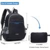 imageYZAOLL Small Lightweight Packable Hiking Backpack 20L Hiking Backpack Day Pack for Women Men Travel Camping VacationOrangeA20lblack