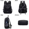imageYZAOLL Small Lightweight Packable Hiking Backpack 20L Hiking Backpack Day Pack for Women Men Travel Camping VacationOrangeA20lblack