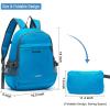 imageYZAOLL Small Lightweight Packable Hiking Backpack 20L Hiking Backpack Day Pack for Women Men Travel Camping VacationOrangeA20lblue