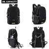 imageYZAOLL Ultra Lightweight Packable Backpack 20L Foldable Backpack Water Resistant Daypack for Women Men Travel Hiking BackpackBlack