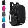 imageYZAOLL Ultra Lightweight Packable Backpack 20L Foldable Backpack Water Resistant Daypack for Women Men Travel Hiking BackpackBlack